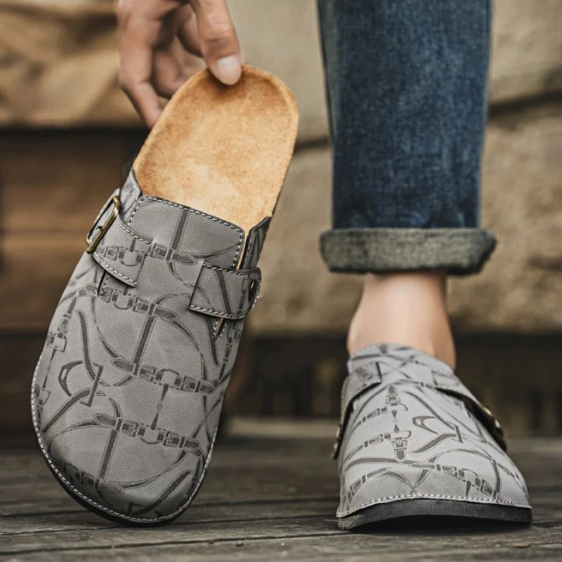 Men'S Shoes Birkenstock - Men's Shoe Mules Flat Male Slipper