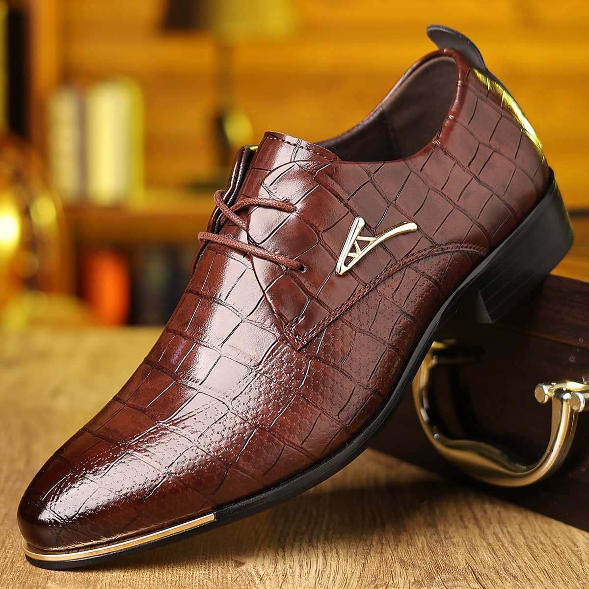 Men'S Shoes For Suits - Fashion PU Leather Shoes Men Business