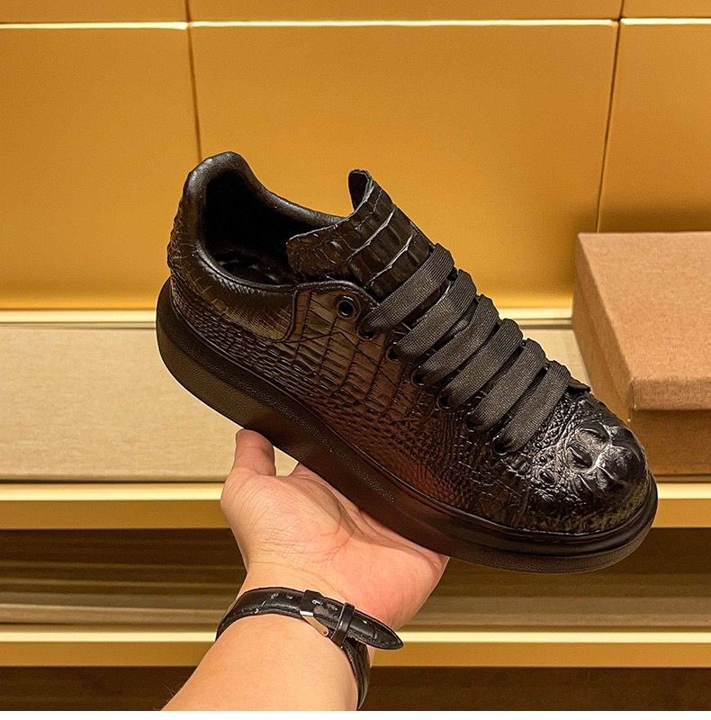Men'S Shoes Hush Puppies - 2025 summer crocodile print black men's