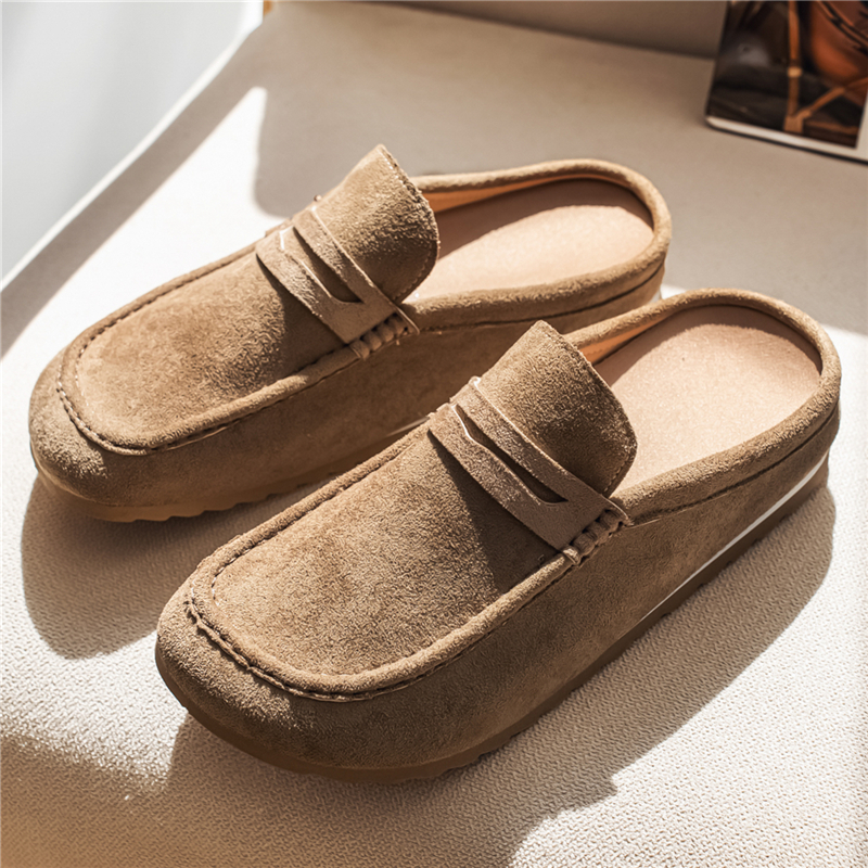 Men'S Shoes Birkenstock - Couple Breathable Walking Shoes Leather Loafers