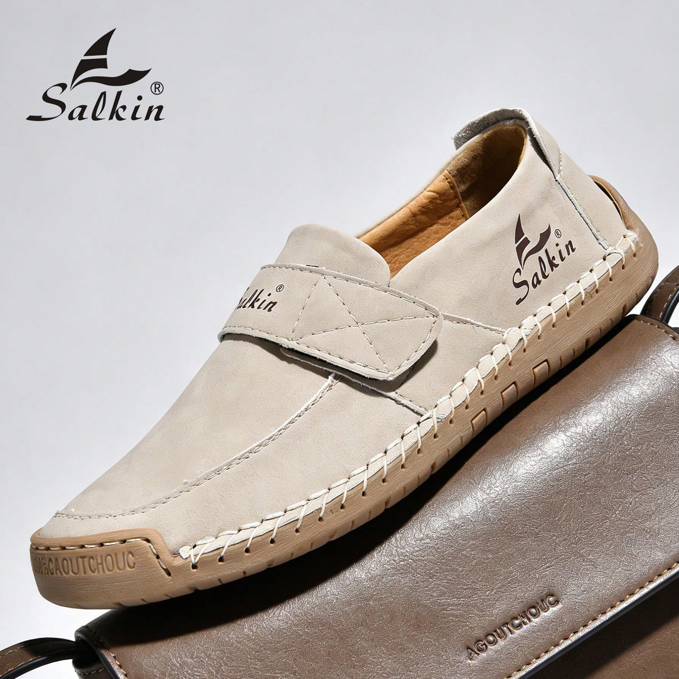 Men'S Shoes Hush Puppies - Handmade Men's Slip On Loafers Soft