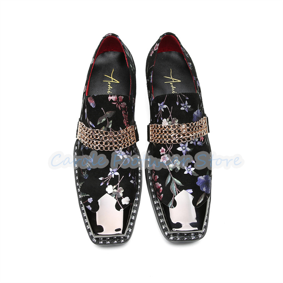Fashion Flowers Prints Metal S - Men'S Shoes Brogues recensie en prijs