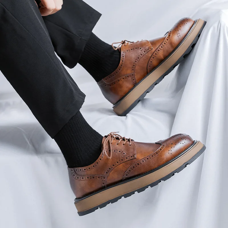 New Spring Autumn Vintage Brit - Men'S Shoes Brogues recensie en prijs