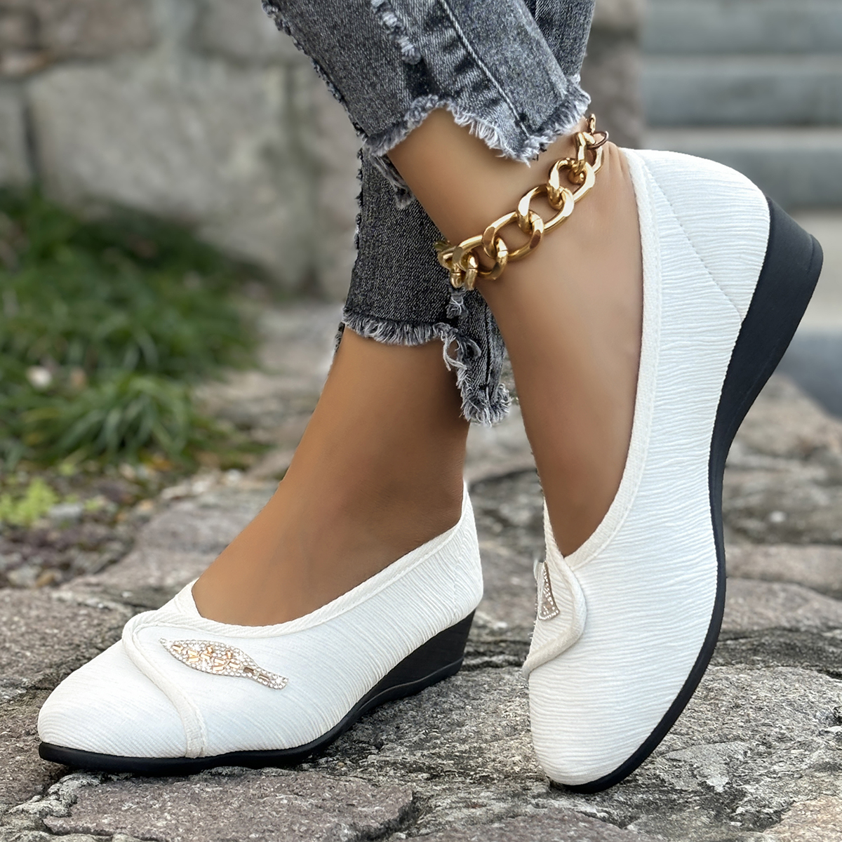 Women's Elegant Rhinestone Fla - Men Shoes Casual recensie en prijs