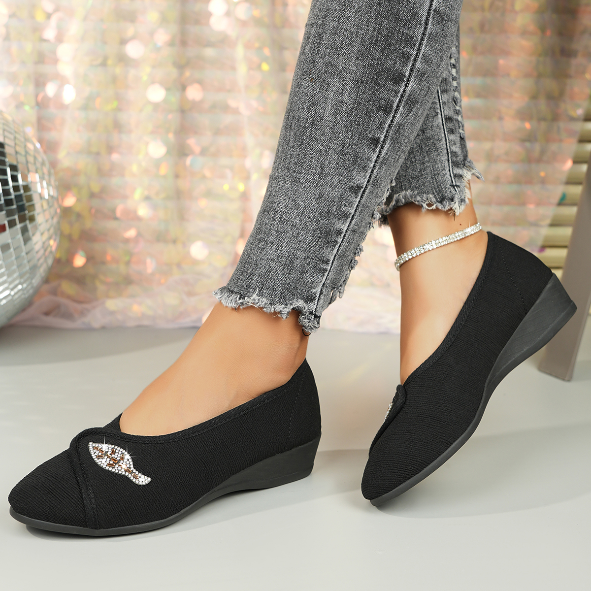 Women's Elegant Rhinestone Fla - Men Shoes Casual recensie en prijs