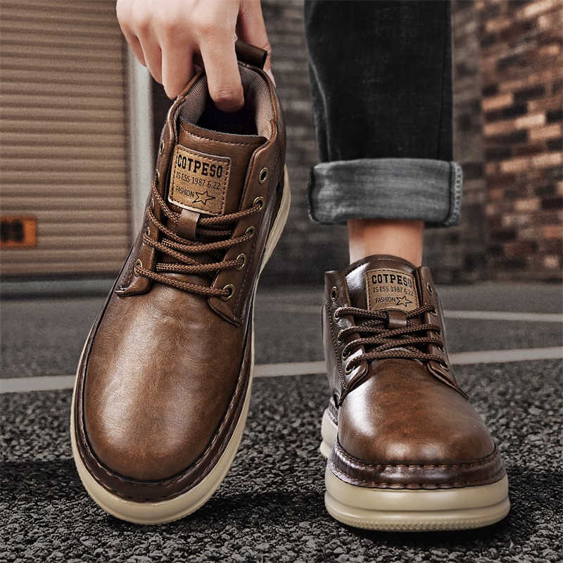 Men's Handmade Retro High-Top  - Men Shoes Everyday recensie en prijs