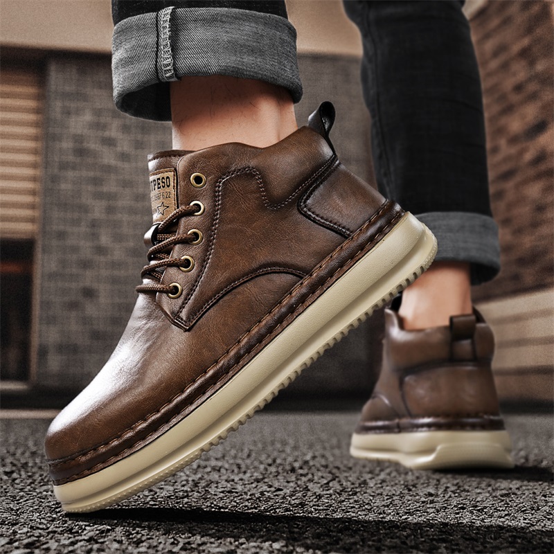 Men's Handmade Retro High-Top  - Men Shoes Everyday recensie en prijs