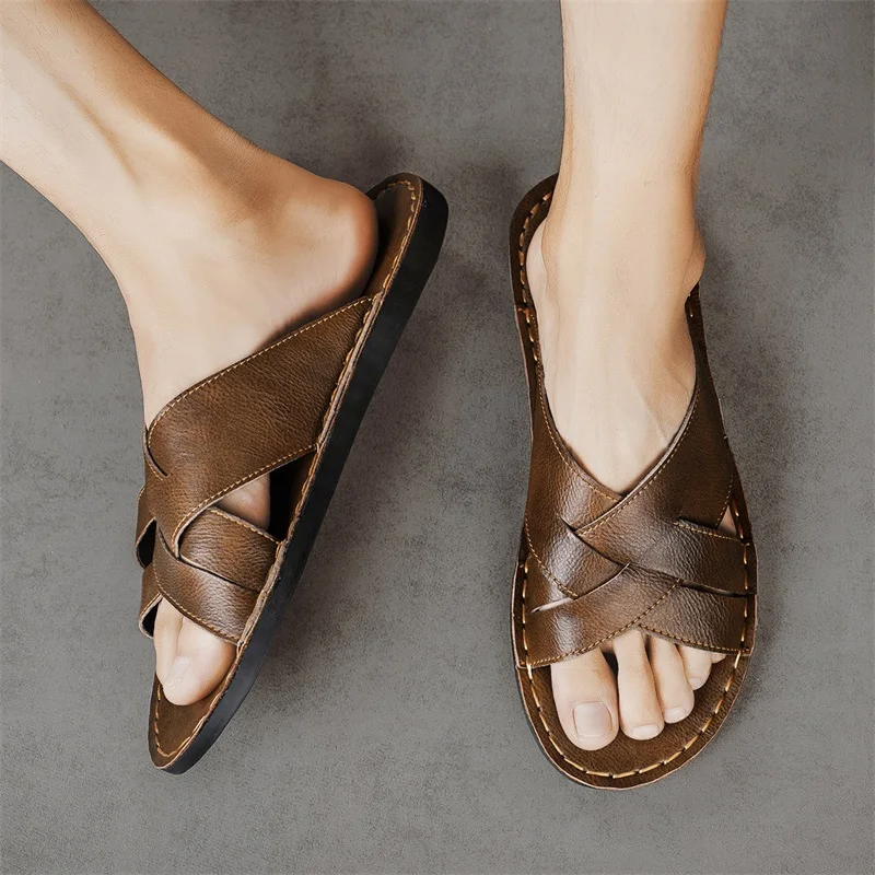 Genuine Leather Men Casual San - Men'S Shoes Hush Puppies recensie en prijs