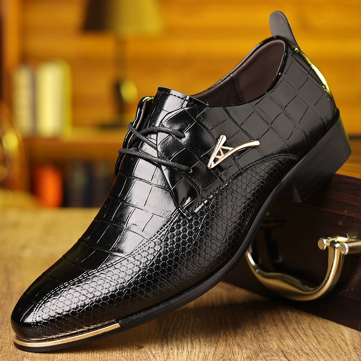 Fashion PU Leather Shoes Men B - Men'S Shoes For Suits recensie en prijs