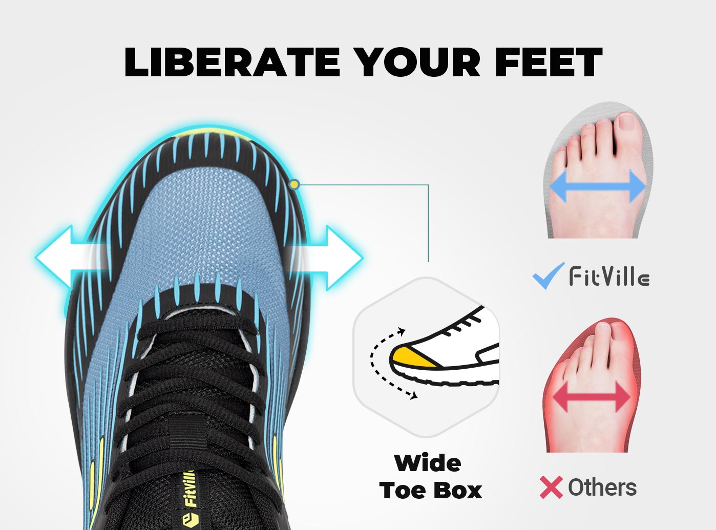 FitVille Men's Trail Running S - Men'S Shoes For Wide Feet recensie en prijs
