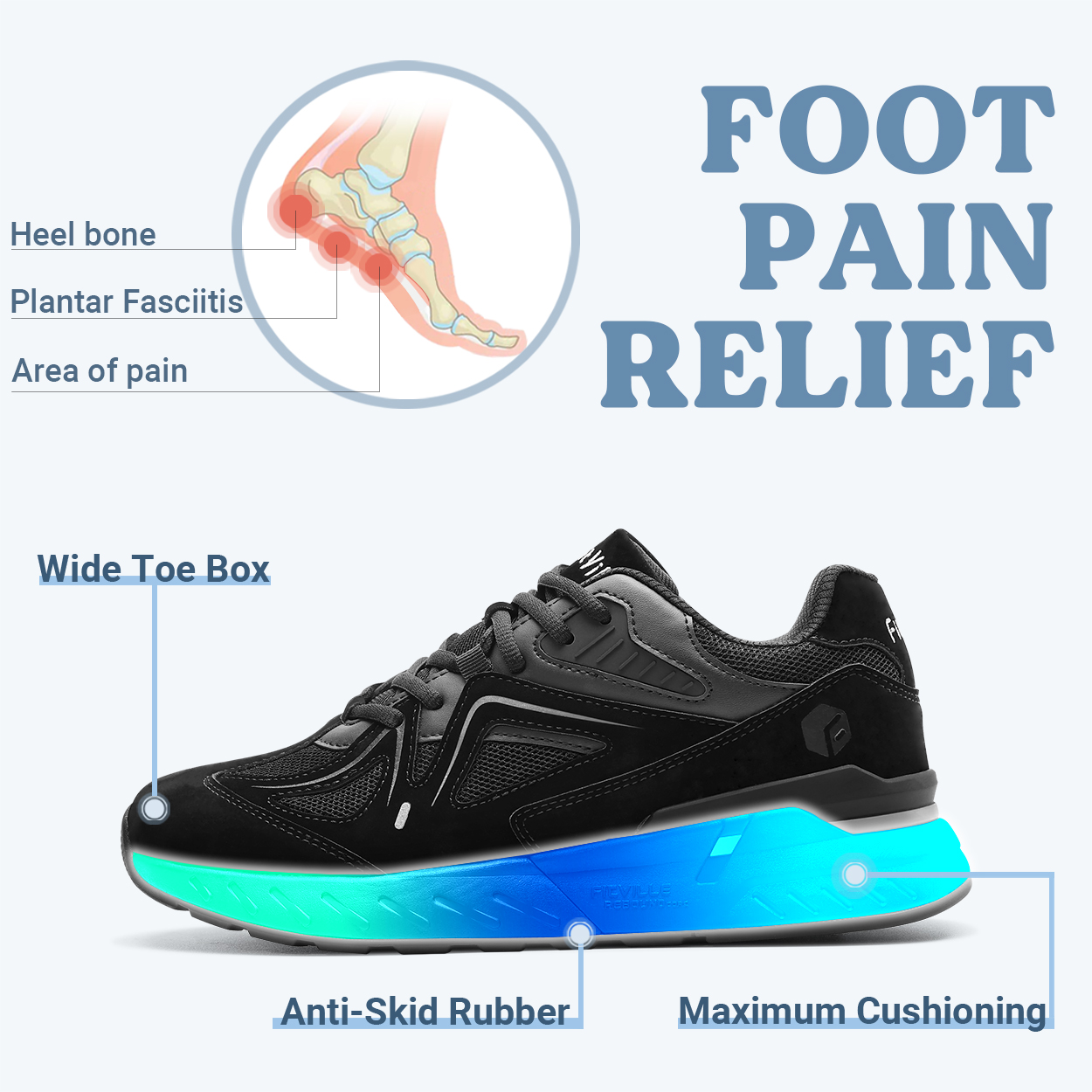 Fittington Walking Shoes For M - Men'S Shoes For Wide Feet recensie en prijs
