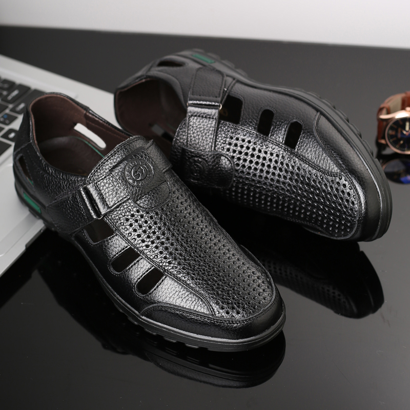 Men's Genuine Leather Sandals  - Men Shoes Eu To Us Size recensie en prijs