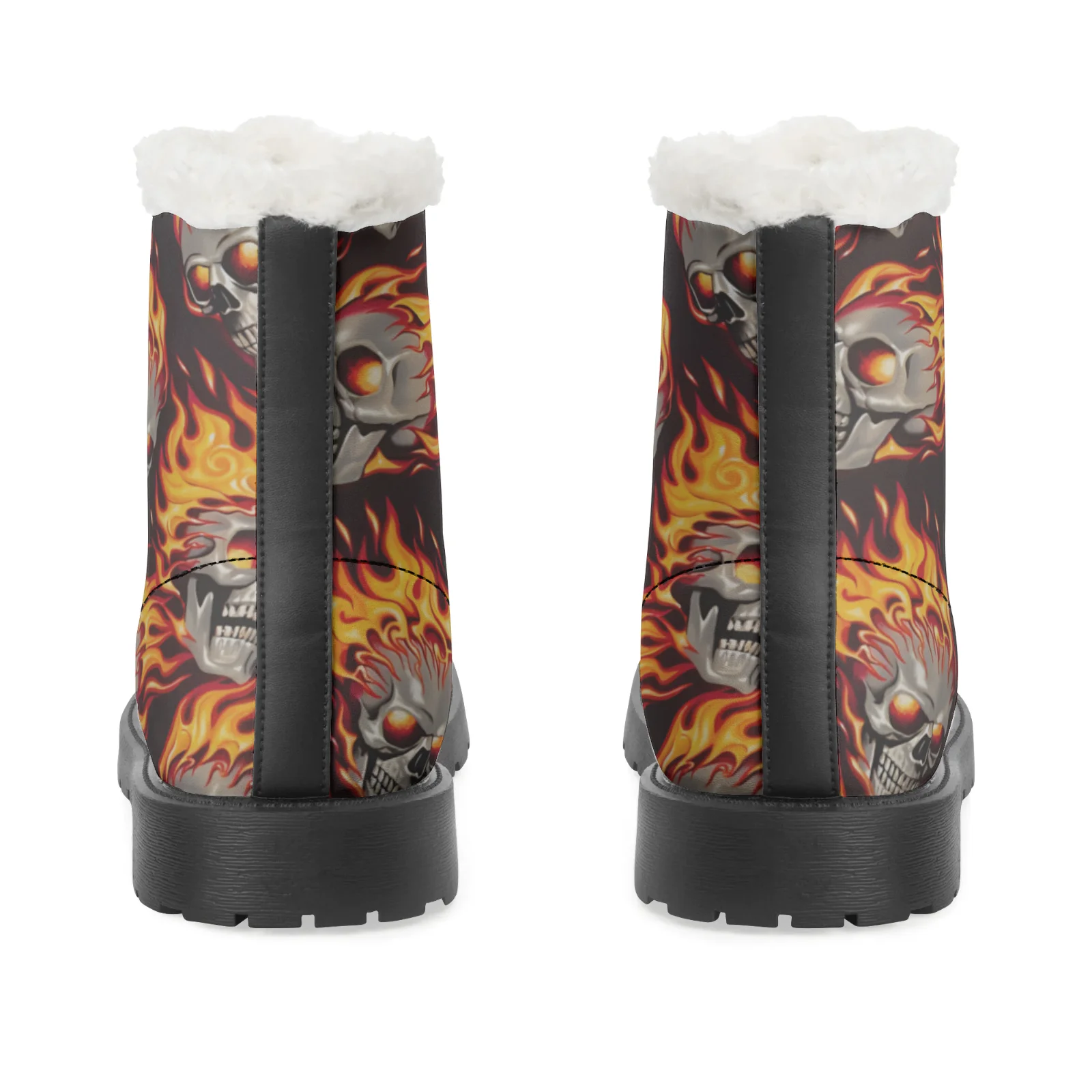 Fire Skull Patterns Snow Boots - Men Shoes Eu To Us Size recensie en prijs