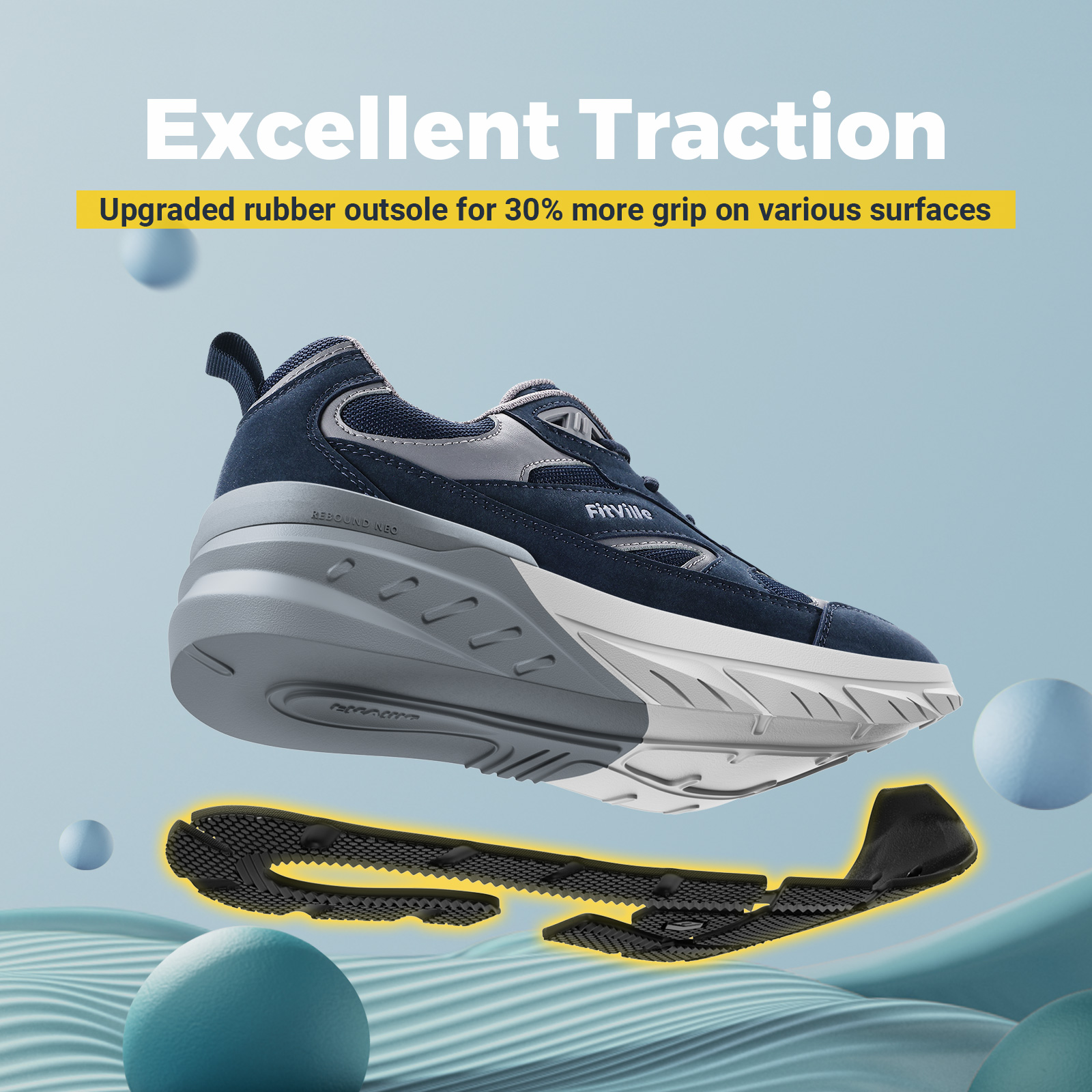 FitVille Newest Walking Shoes  - Men'S Shoes For Wide Feet recensie en prijs