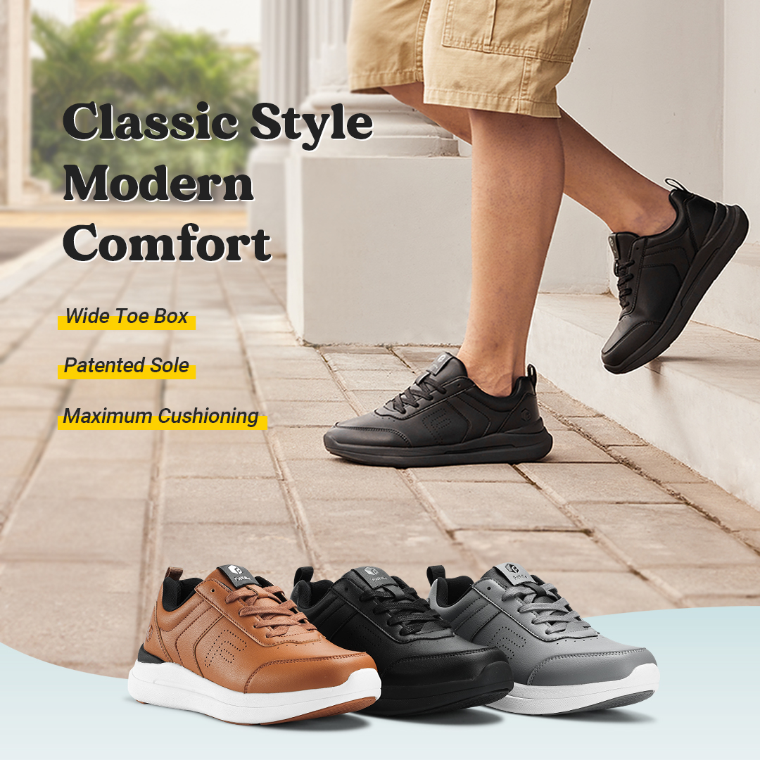 FitVille Men's Casual Leather  - Men'S Shoes For Wide Feet recensie en prijs